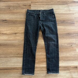 A.P.C. Women's Black Slim Jeans Size 27 Comfort Designer